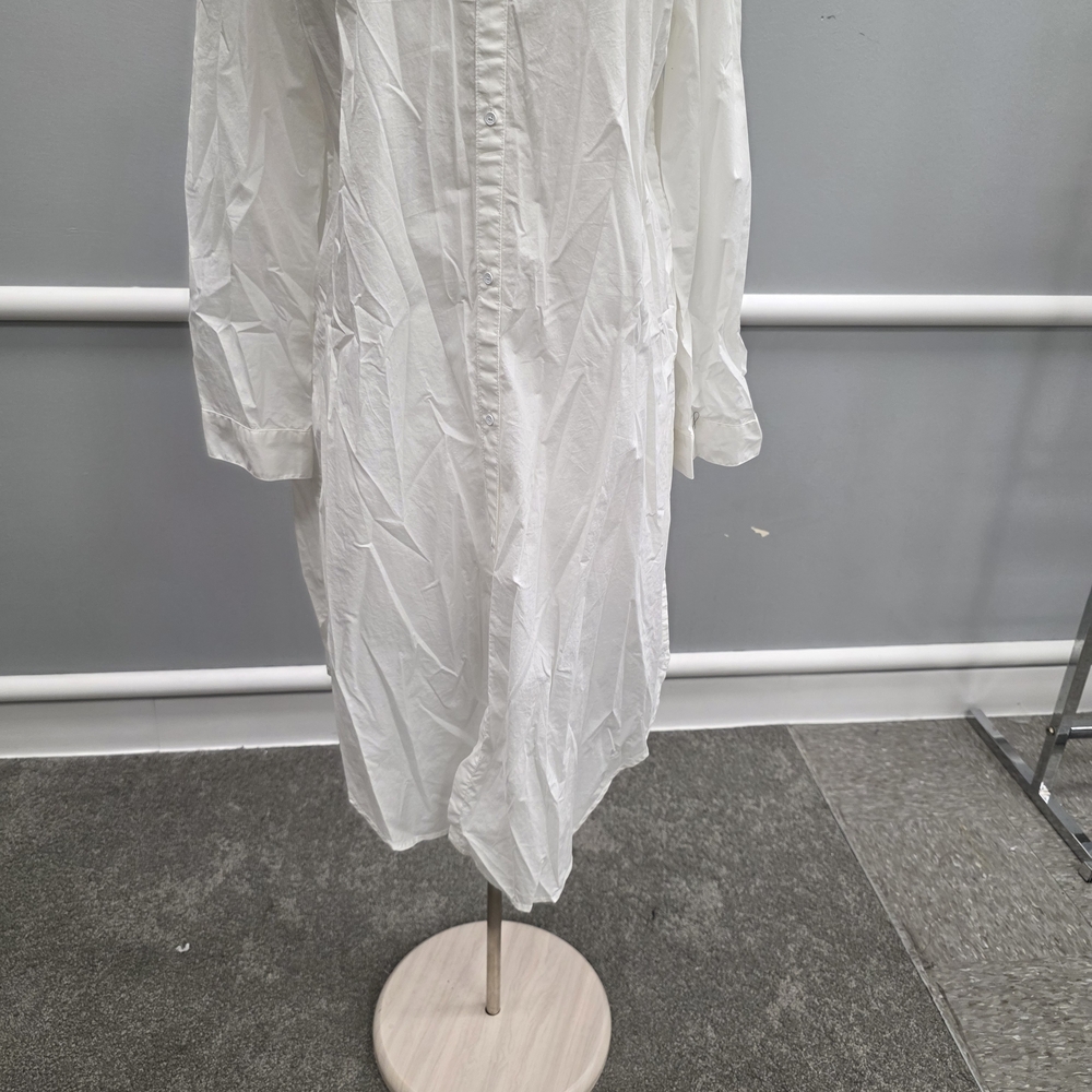 Calvin Klein Jeans Crisp White Long Sleeve Dress - Picture 3 of 10